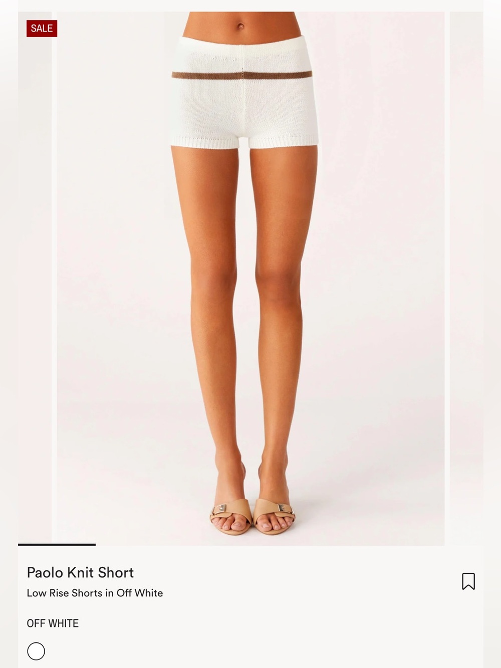 NWT - Peppermayo Paolo Off White Knit Shorts 

size: M/L fits more like a S/M